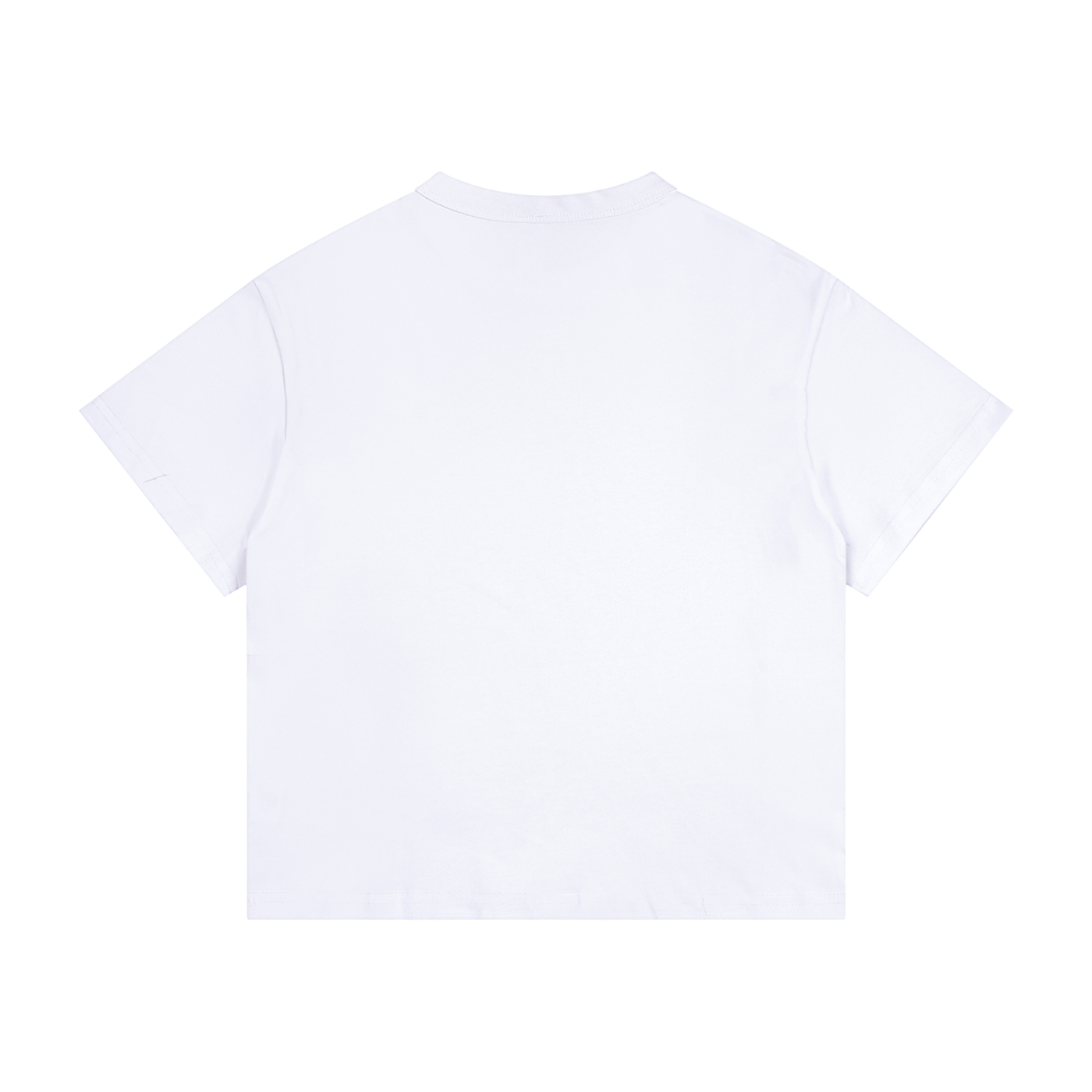 WHITE Kid's Loose Fit Drop Shoulder T-Shirt