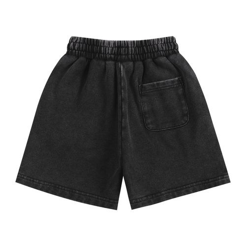 BLACK Snow Washed Kids' Shorts