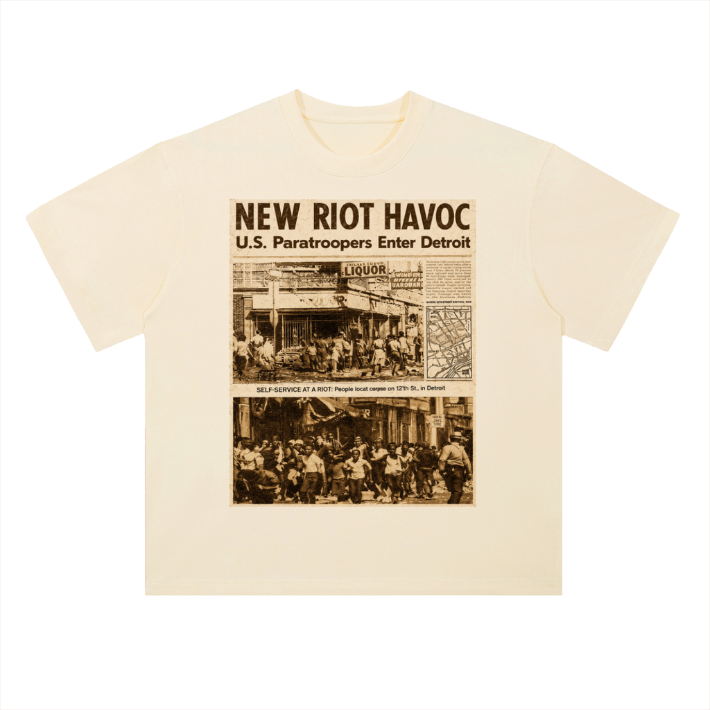 Detroit,Riot,News,History,Streetwear