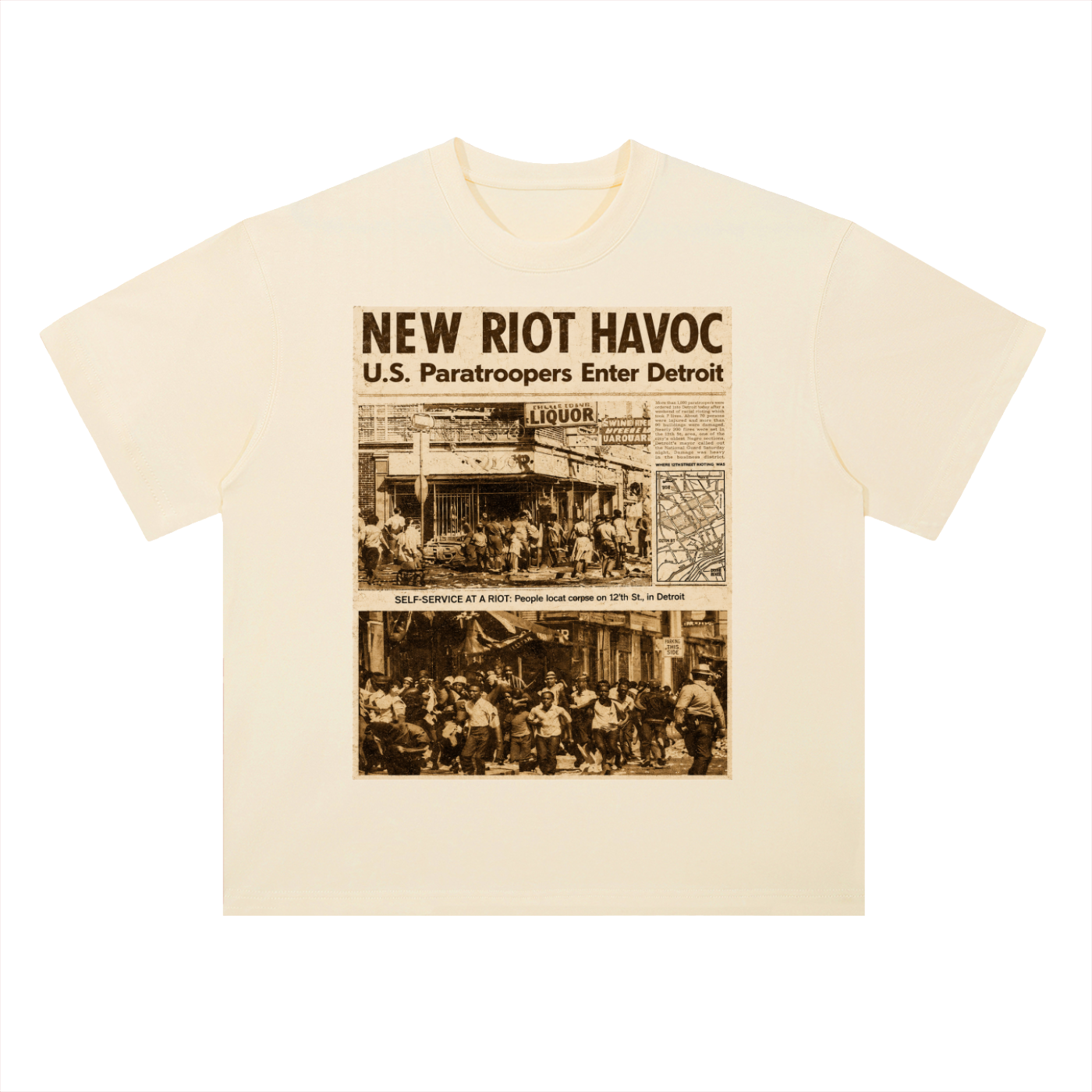 Detroit,Riot,News,History,Streetwear