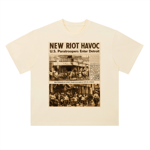 Detroit,Riot,News,History,Streetwear