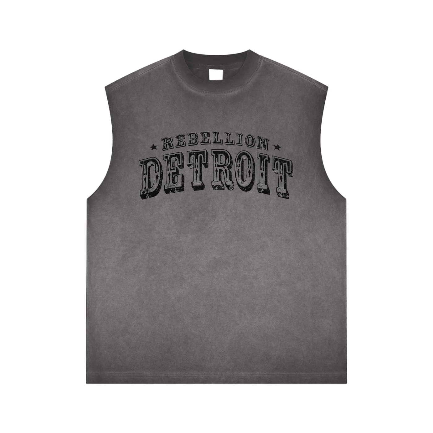 REBELLION Reverse Washed Tank Top